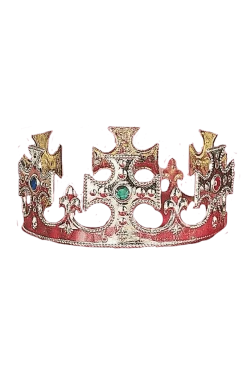 Bristol Novelty Book Characters Gold Kings Crown Accessory