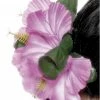Smiffys Pink Flower Hairclip Accessory Hawaiian