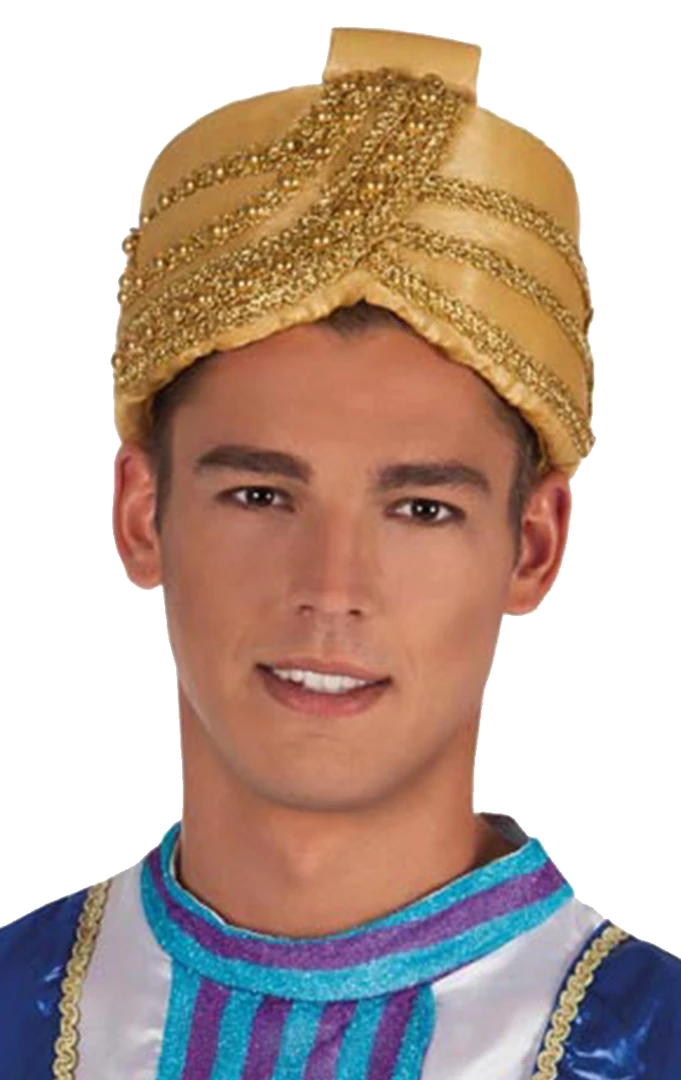 Boland Arabian Adults Gold Turban Accessory