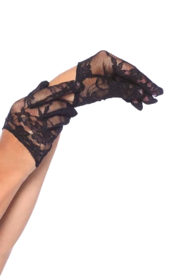 Leg Avenue Cropped Lace Gloves Accessory Circus