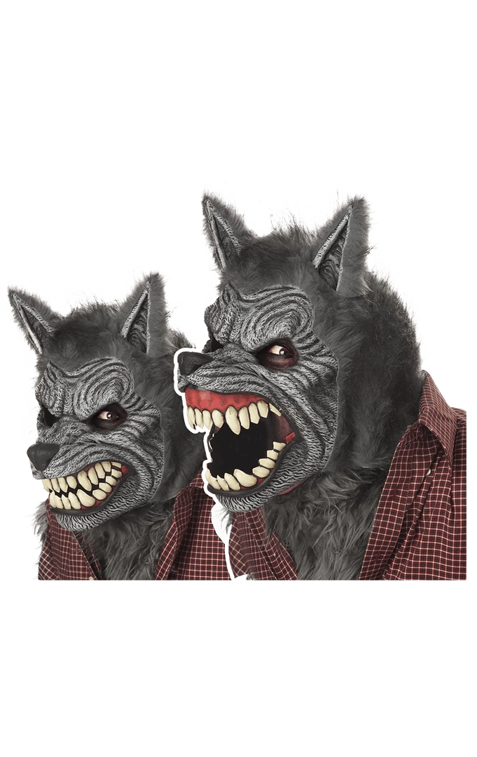 California Costumes Animals Werewolf Ani-Motion Facepiece
