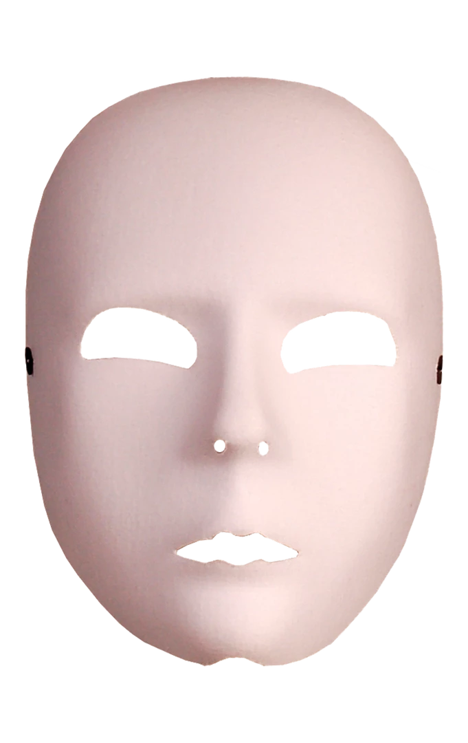 Smiffys White Full Face Facepiece All Accessories