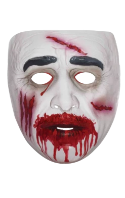 Bristol Novelty Transparent Zombie Facepiece Halloween