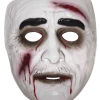 Generic Transparent Zombie Male Facepiece Halloween