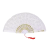 Bristol Novelty White Lace Fan Accessory