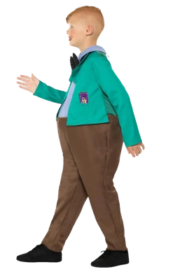 Smiffys Book Characters Kids Augustus Gloop Costume