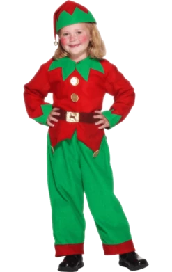 Smiffys Kids Elf Costume Christmas