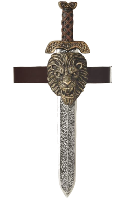 California Costumes Book Characters Gold Lion Sheath Roman Sword