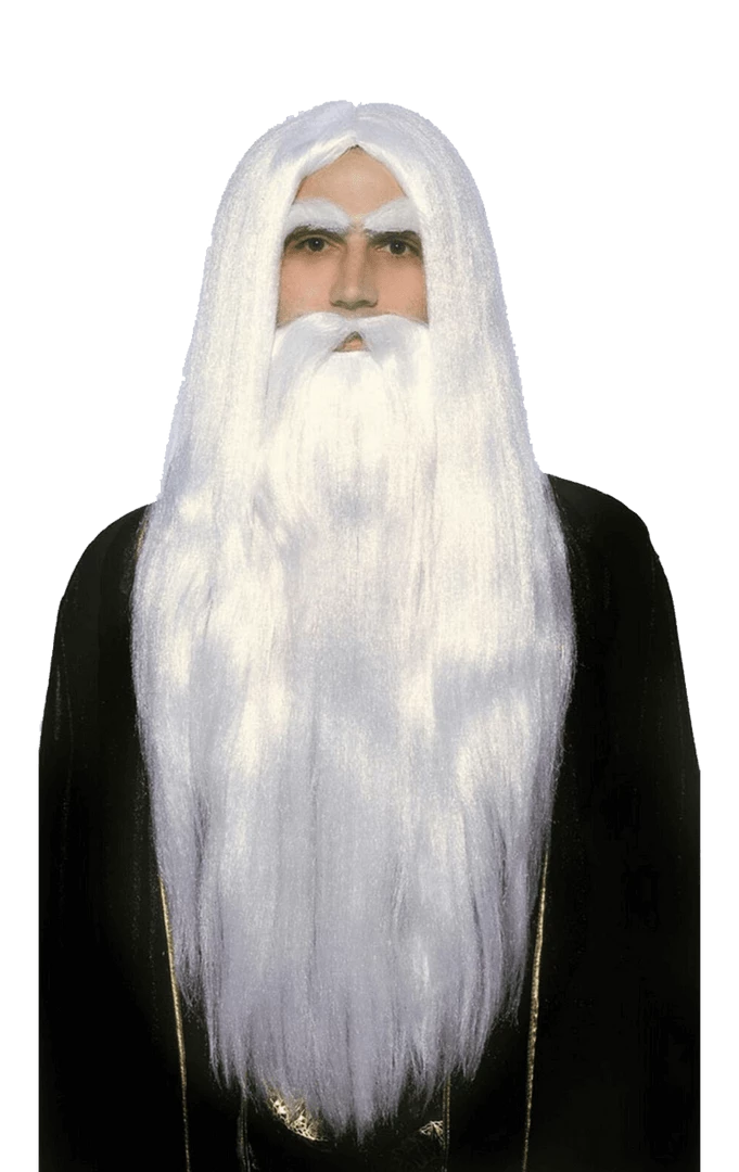 Bristol Novelty Cosplay & Comic Con Merlin Wig And Beard Set