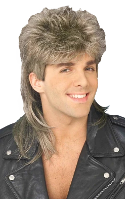 Bristol Novelty All Decades /Era Costumes Brown/Blonde Mullet Wig