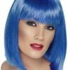Smiffys Blue Glam Wig Aliens
