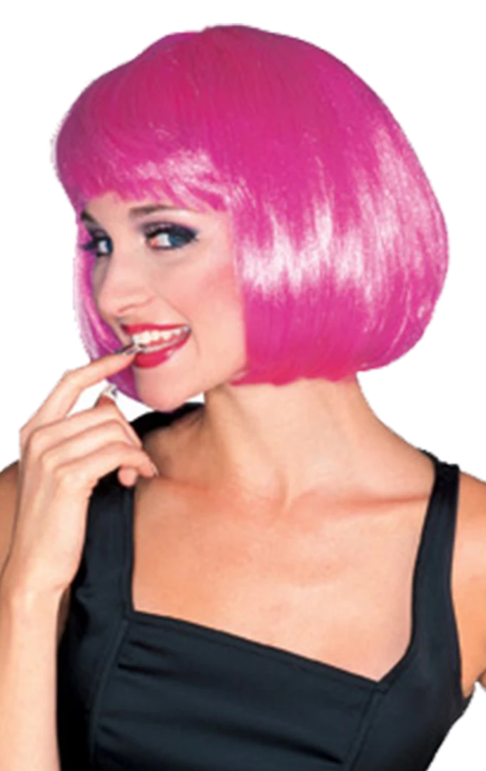 Generic Super Model Wig Hot Pink