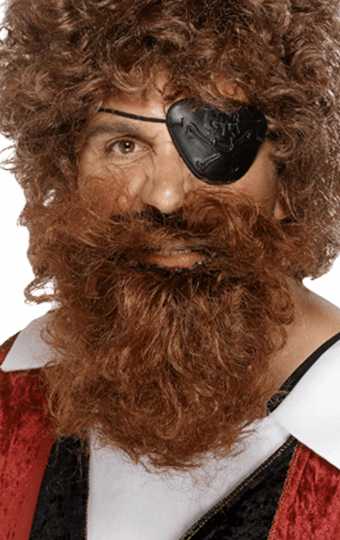 Smiffys Book Characters Pirate Brown Nylon Beard Accessory
