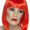 Smiffys Burlesque & Moulin Rouge Red Glam Wig