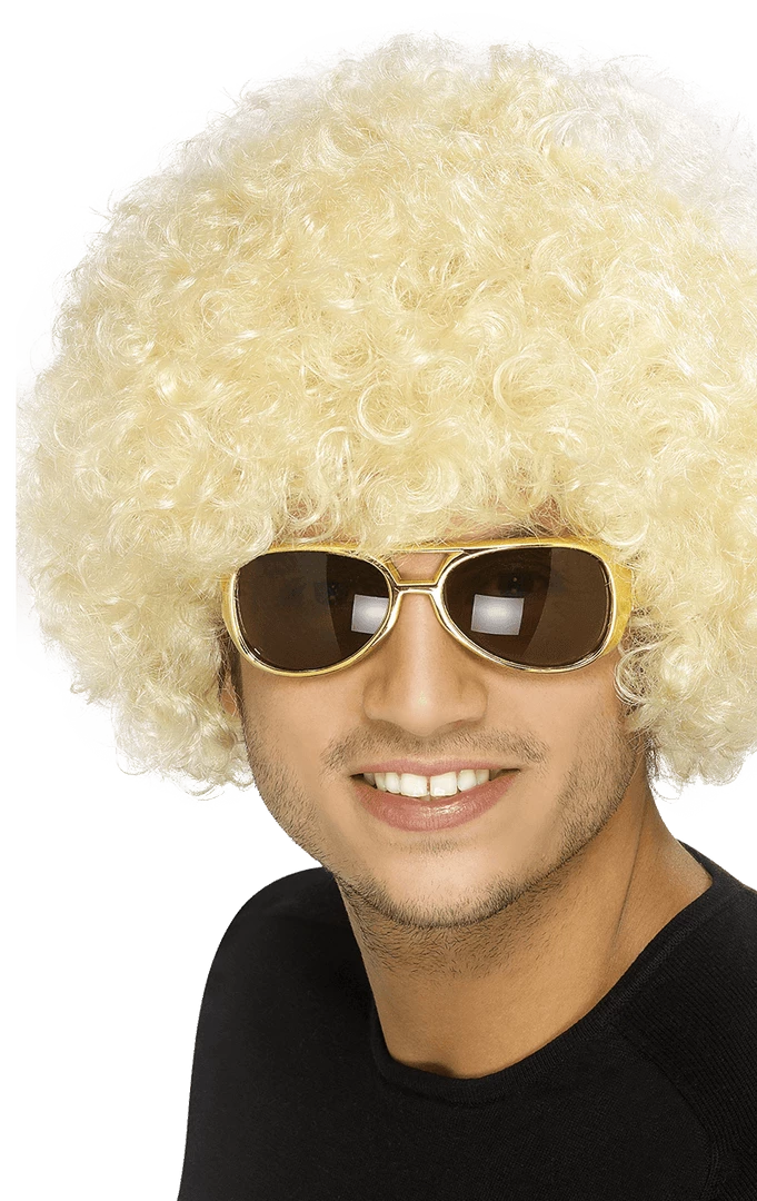 Smiffys Blonde Afro Wig