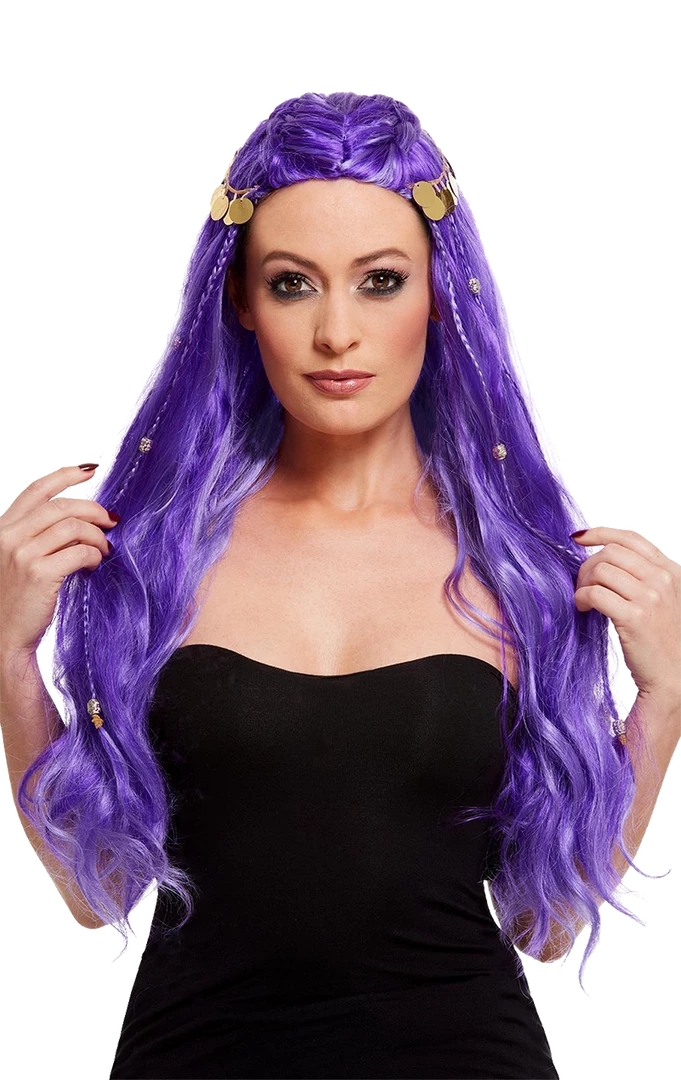 Smiffys Purple Fortune Teller Wig