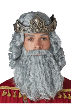 California Costumes Grey Biblical King Wig And Beard Set