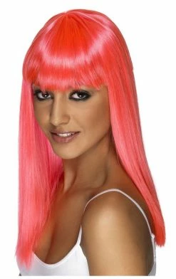 Smiffys Glamourama Wig Neon Pink