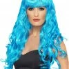 Smiffys Siren Blue Long Wig