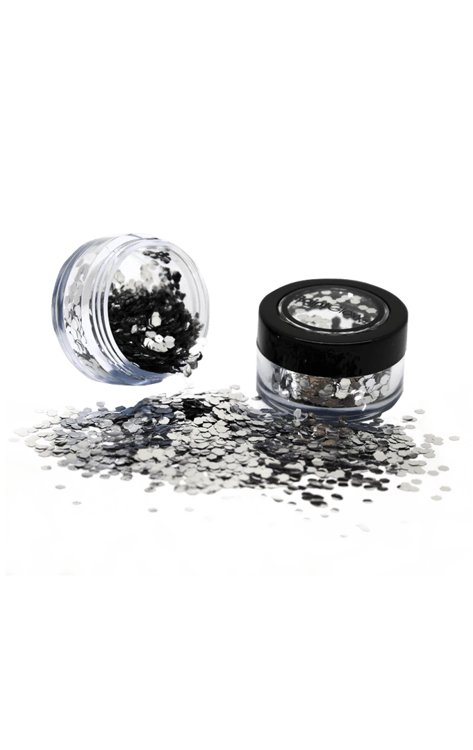 PaintGlow Silver Bio Chunky Glitter