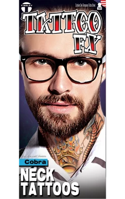 Tinsley Transfers Cobra Neck Tattoo FX Prisoners