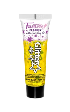 PaintGlow Gold Iridescent Chunky Glitter Gel Circus