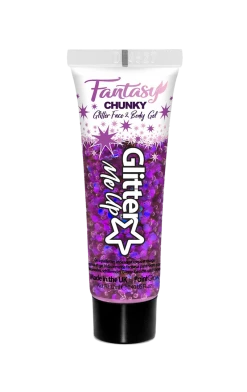 PaintGlow Purple Iridescent Chunky Glitter Gel Circus