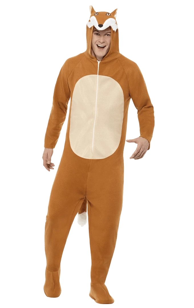 Smiffys Adult Fox Onesie Costume Animals