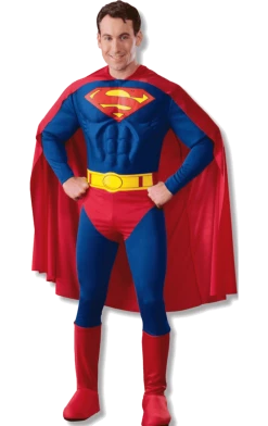 Rubies Book Characters Classic Muscle Superman Costume