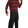 Rubies Mens Freddy Krueger Shirt With Facepiece Costume