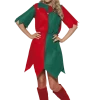Smiffys Ladies Christmas Elf Costume Costumes Under £20