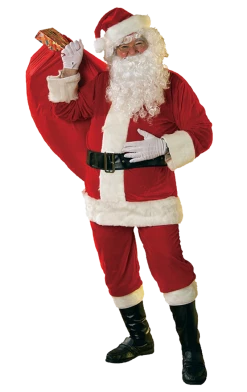 Rubies Velour Santa Suit Costume