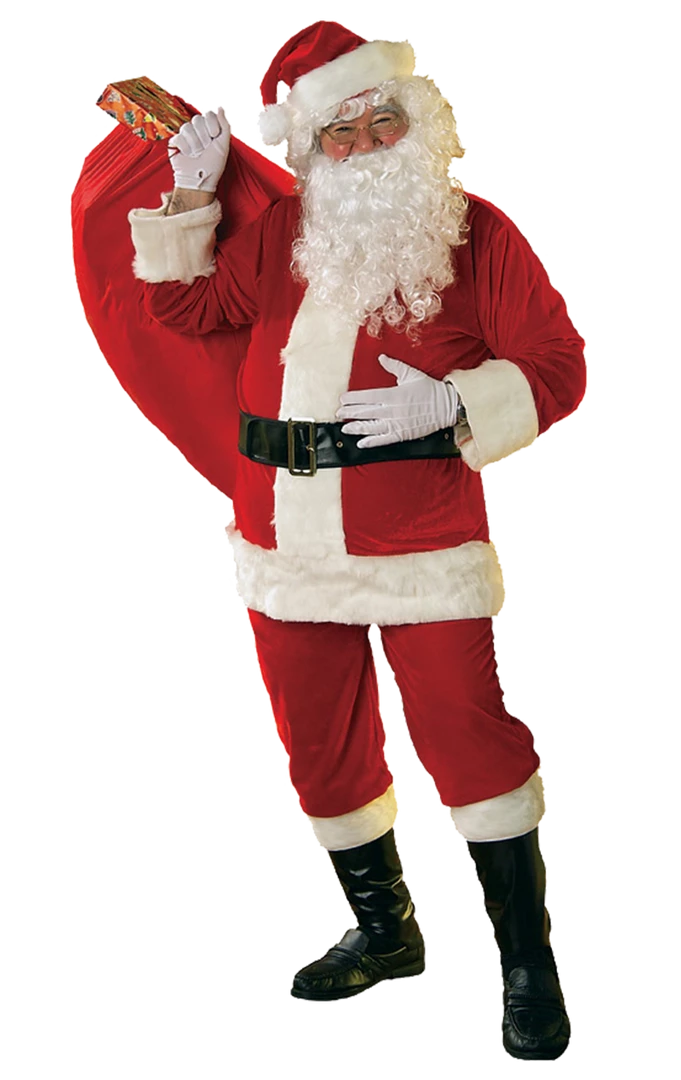 Rubies Velour Santa Suit Costume