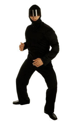 Fun Shack Ninjas Mens Black Ninja Warrior Costume