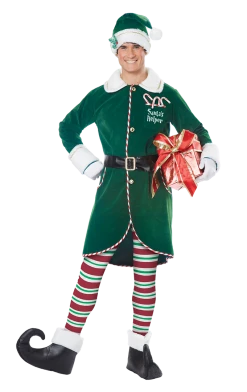 California Costumes Christmas Adult Workshop Elf Costume