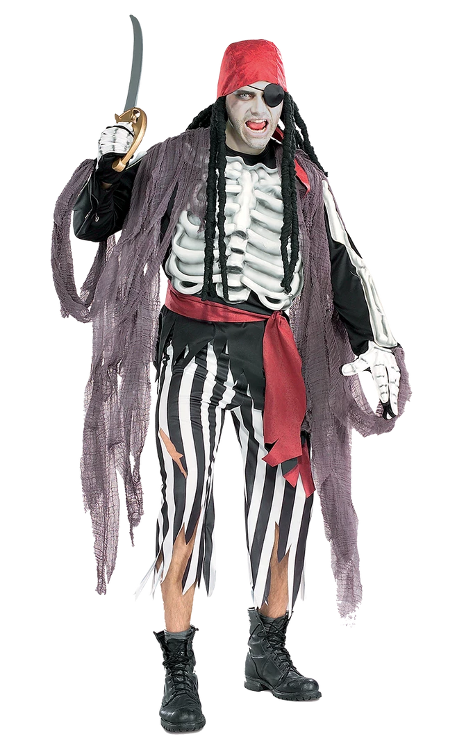 Rubies Pirates Mens Ghostship Pirate Costume