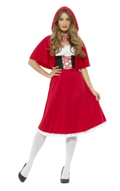 Smiffys Book Characters Adult Red Riding Hood Fairytale Costume