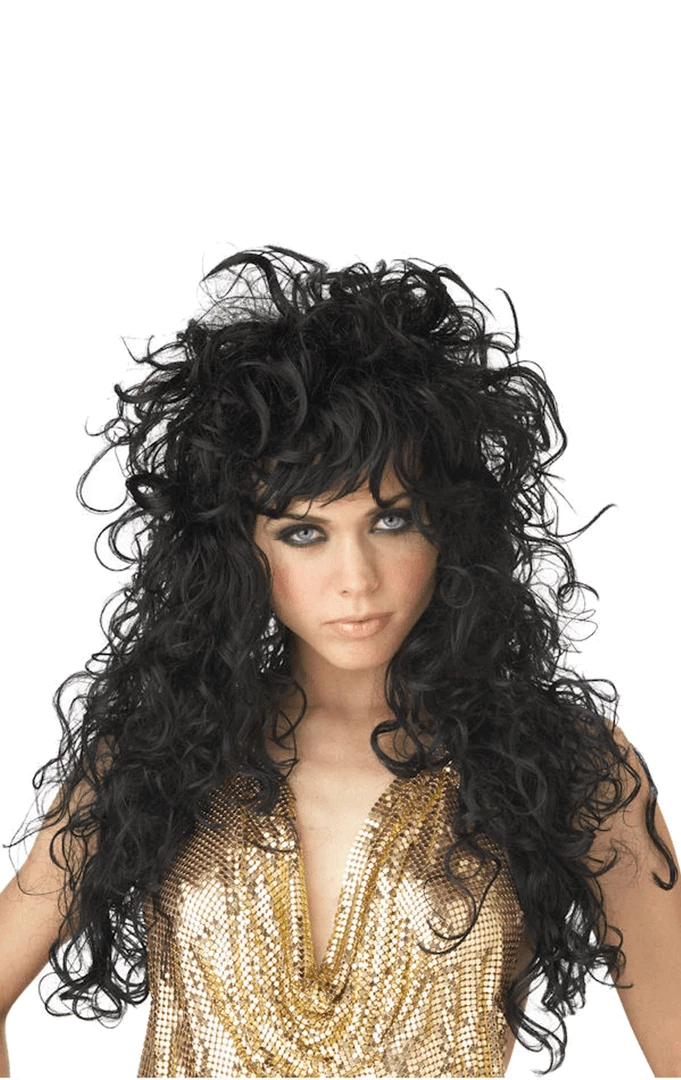 California Costumes 70s Wild Black Wig 1980's