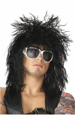 California Costumes Music & Pop/Rock Stars Black Rocker Wig