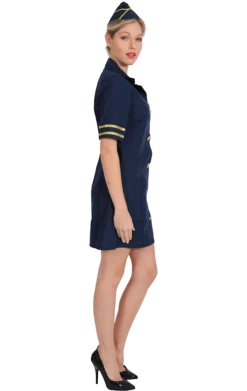 Orion Costumes Adult Air Hostess Costume Costumes Under £20