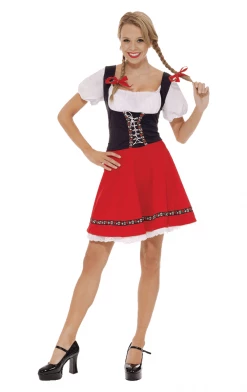 Orion Costumes Around The World Womens Red Oktoberfest Bavarian Costume