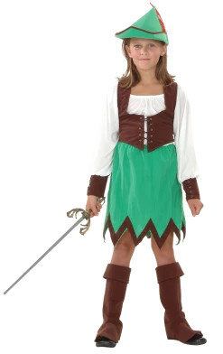 Bristol Novelty British / UK Girls Robin Hood Costume