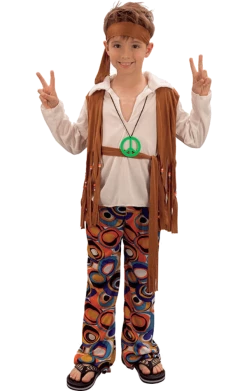 Bristol Novelty Kids Fringed Hippy Costume