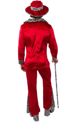 Orion Costumes Adult Red Pimp Costume