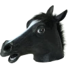Bristol Novelty Funny Black Horse Facepiece Animals