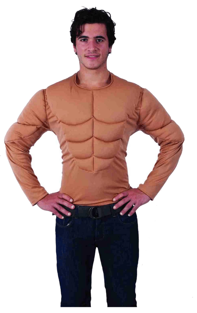 Orion Costumes Adult Printed Muscle Chest Top Novelty