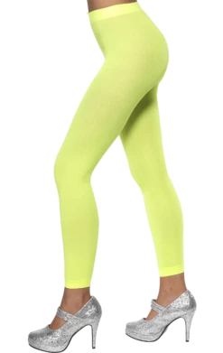Smiffys 1980's Green Footless Tights