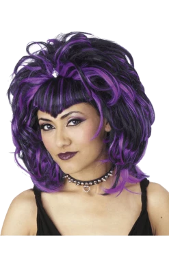 Palmer Dolls Sorceress Wig Black & Purple