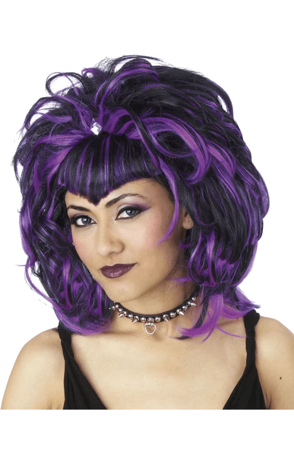 Palmer Dolls Sorceress Wig Black & Purple