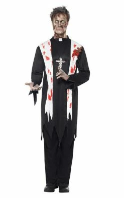 Smiffys Zombie Priest Costume Priest & Nun